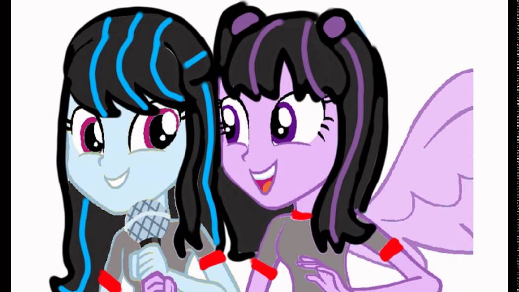 OCs (eu e minha irma )feitas pela minha irm&atilde;