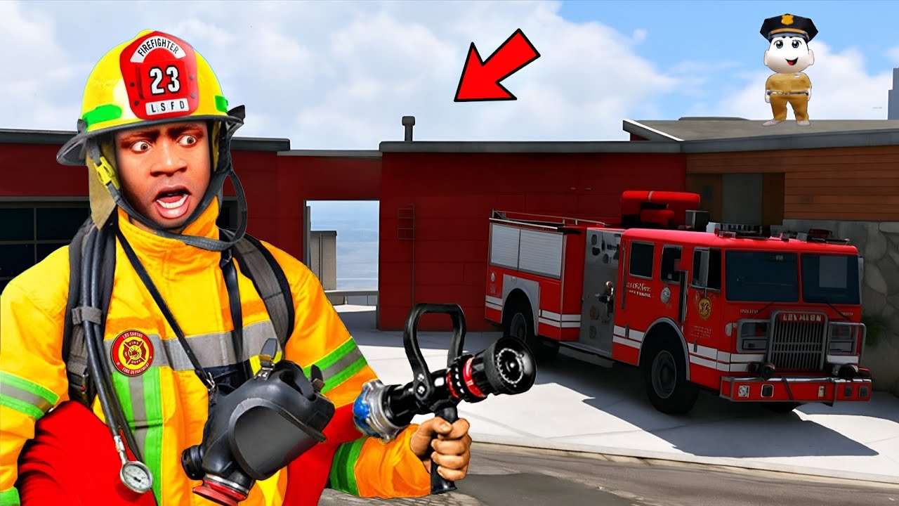 FRANKLIN & SHINCHAN COLLECTING $1 TO $1,000,000 FIRE TRUCK IN GTA 5
