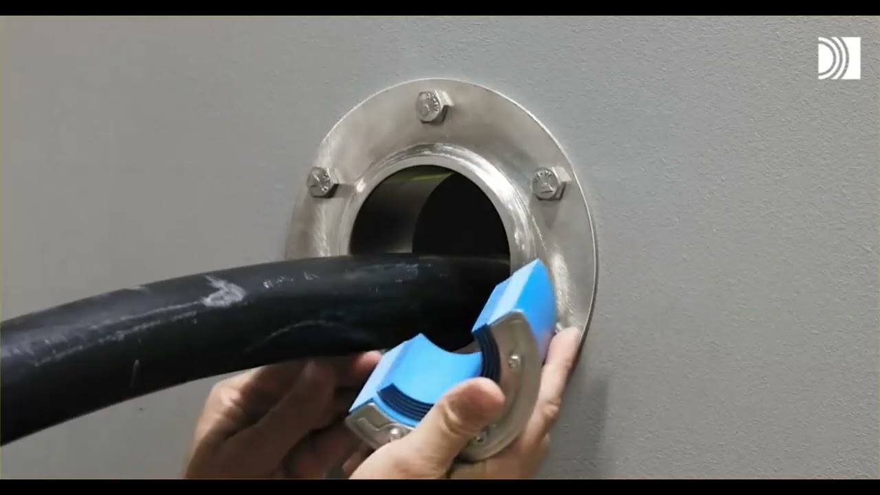Instalación Roxtec RS seal with SL GRP.- Soluciones Integrales Limitada