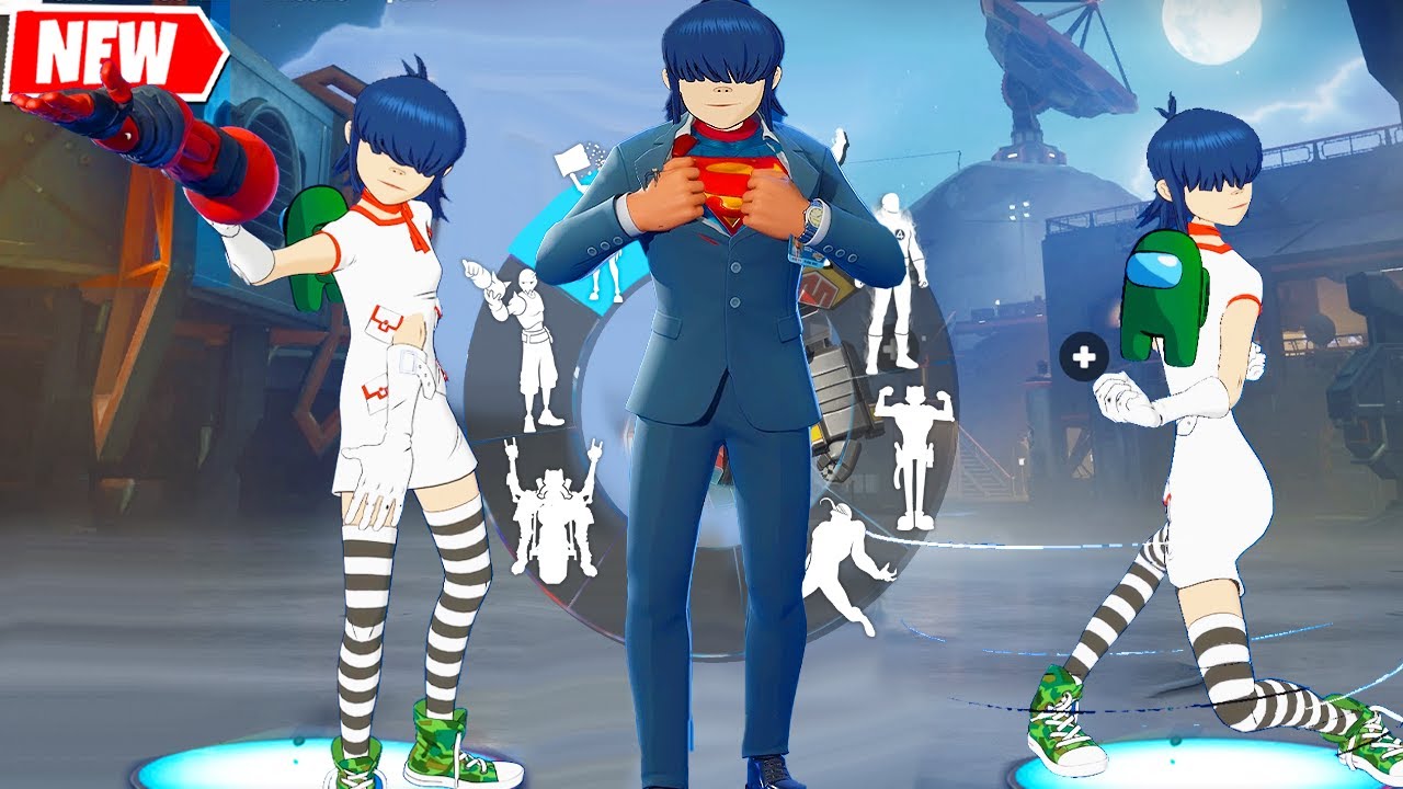 Fortnite x Gorillaz: Noodle Skin Glitched Emotes & Funniest Dances