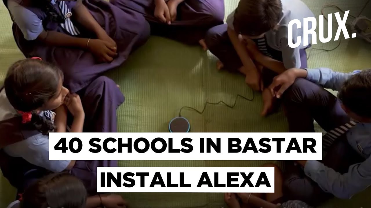 Alexa Smart Classes In Bastar Schools Bring Back The Smile On Children's Faces