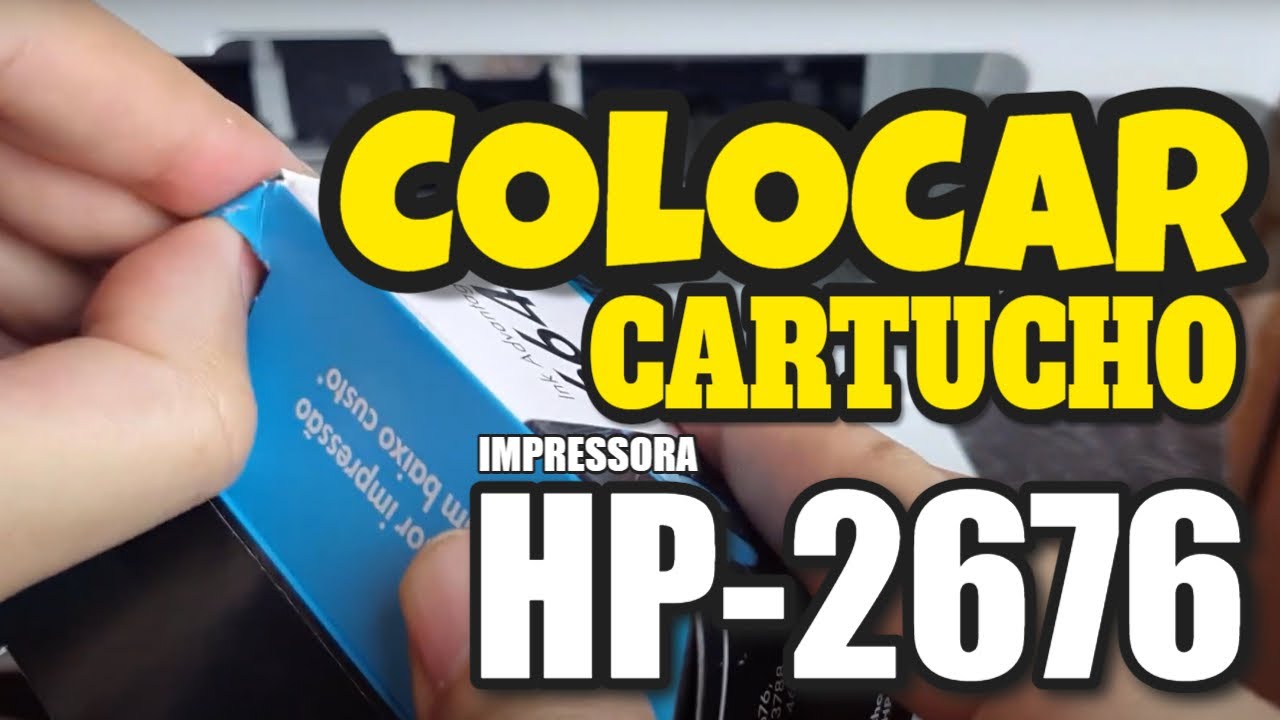 Como colocar cartucho na impressora HP 2676