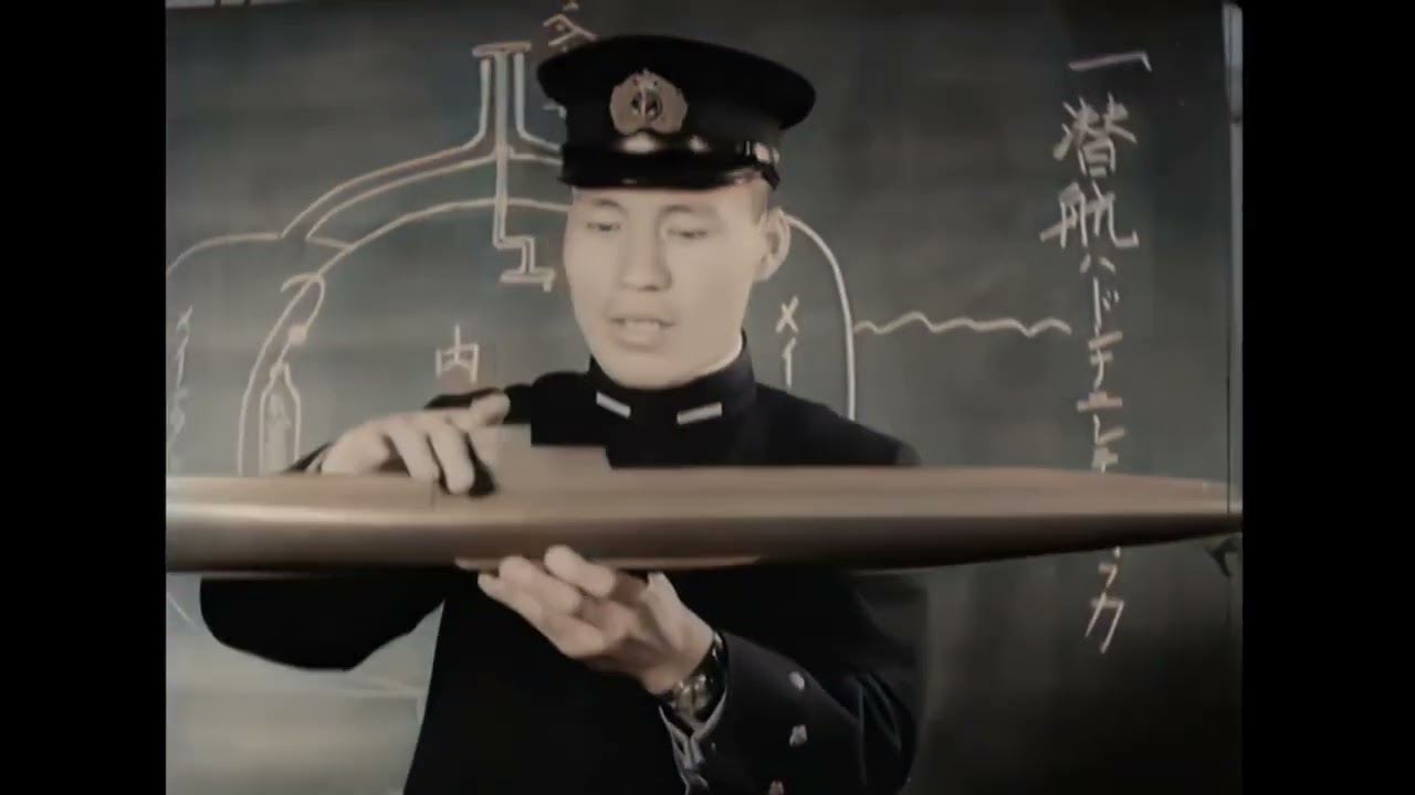 Japanese Submarine Training School 1940 - WWII Colorized Japanese Propaganda Film