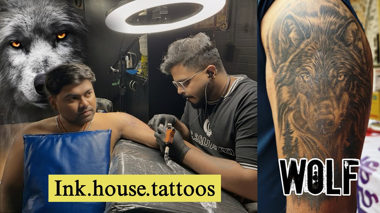 Vlog no-52 Wolf Tattoo 🐺 on Ink master #inkmaster #tattoos 