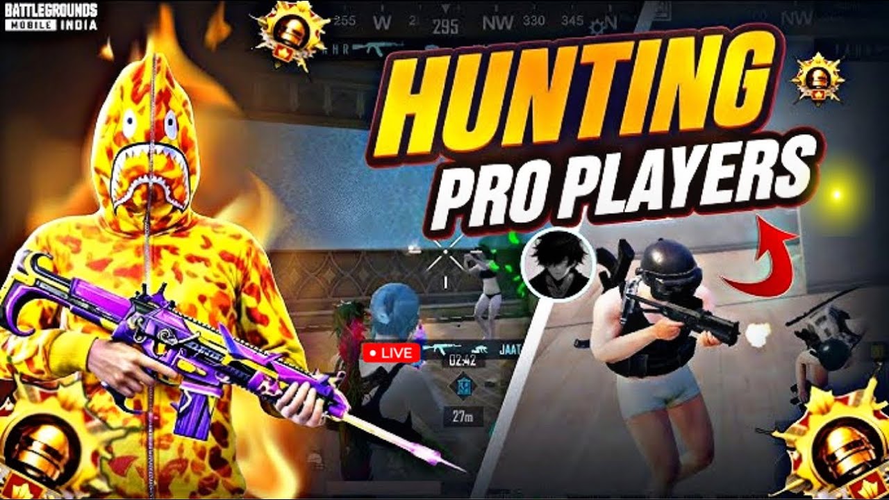 LET'S HUNT PRO PLAYERS WITH VENOM || BGMI LIVE