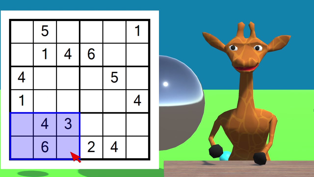 Simple 6x6 sudoku