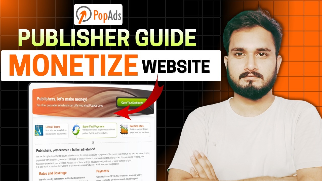 PopAds Tutorial Hindi | Blogger Website Monetization Kaise Kare (Beginner Guide)