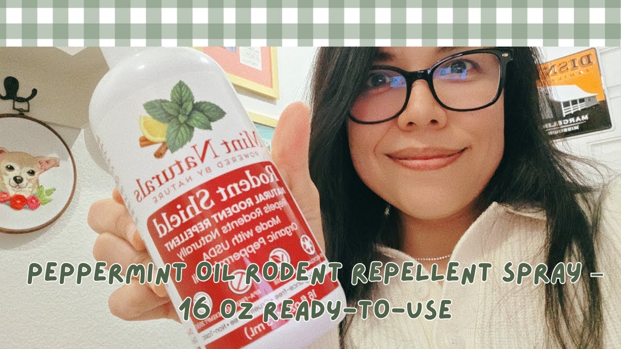 Peppermint Oil Rodent Repellent Spray – 16 oz Ready-To-Use
