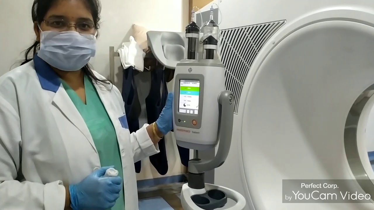 How to use CT-SCAN injector.. (  Dual syringe injector).