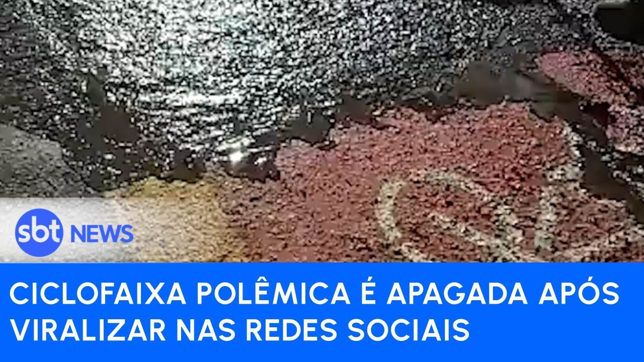 Ciclofaixa polêmica é apagada após viralizar nas redes sociais