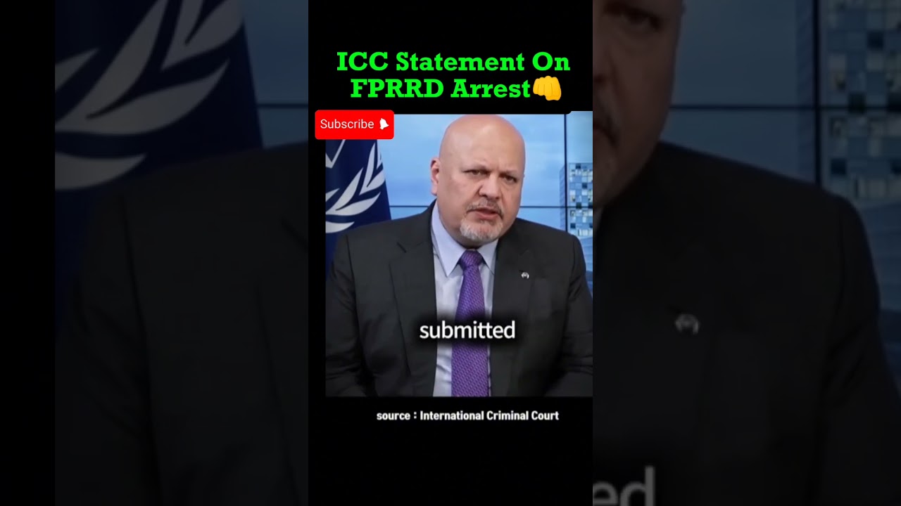 ICC Prosecutor On FPRRD Arrest? 