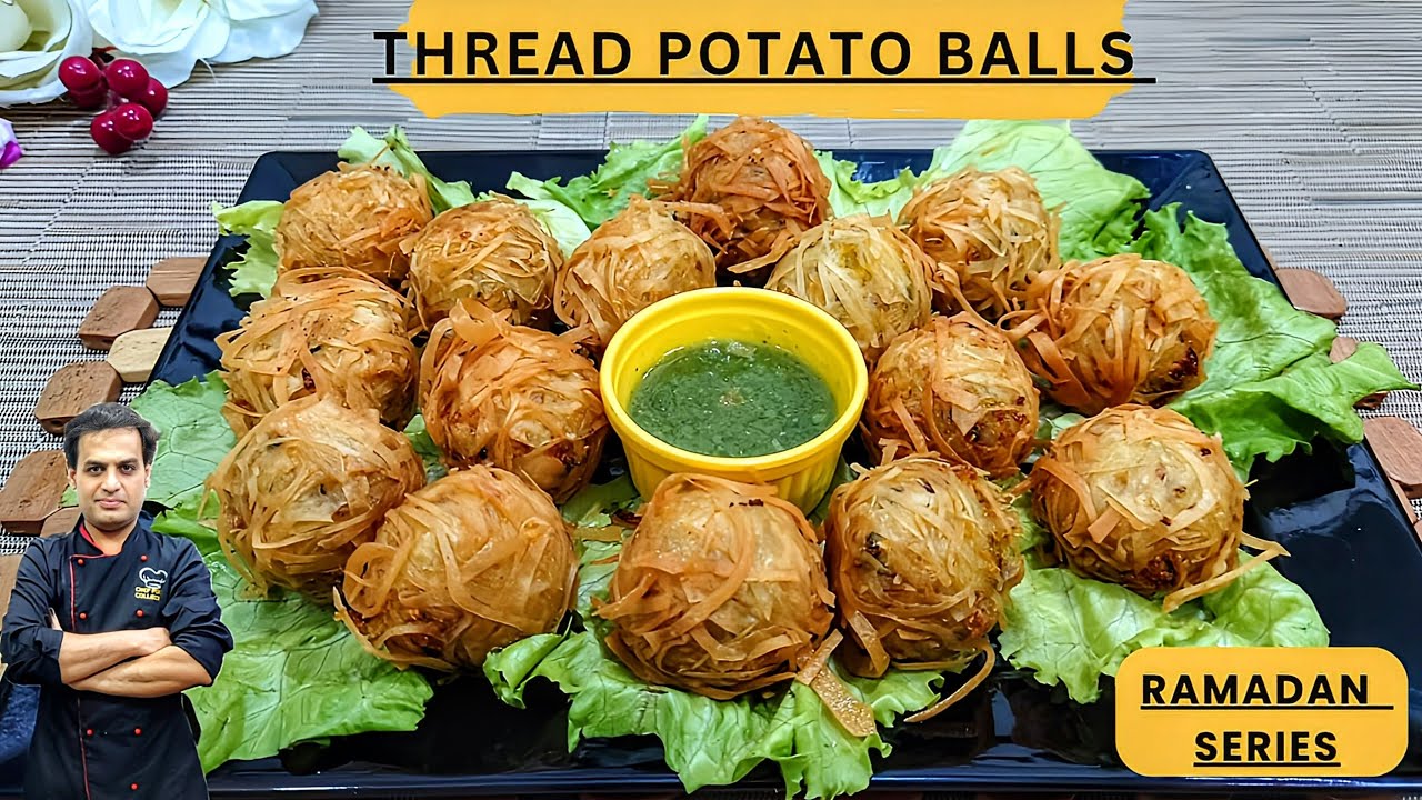 Thread Potato Balls | Crispy Potato Balls Recipe | Easy & Delicious Snack Idea | Ramadan Special