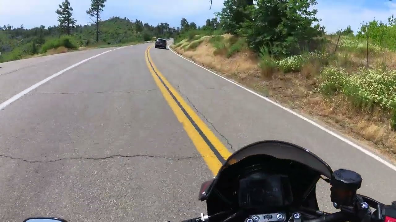2022 Yamaha XSR900 in the twisties Sunrise Highway Mount Laguna SD, CA