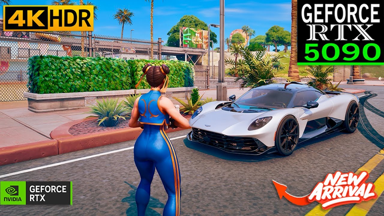 Fortnite *NEW* Aston Martin Valhalla Gameplay | RTX 5090 4K MAX Graphics + Ray Tracing ON #fortnite