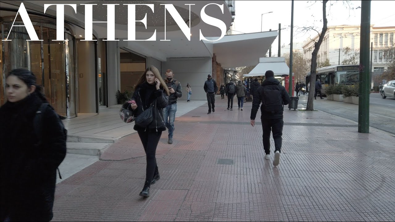 Athens City Centre Walking Tour [4K HDR]