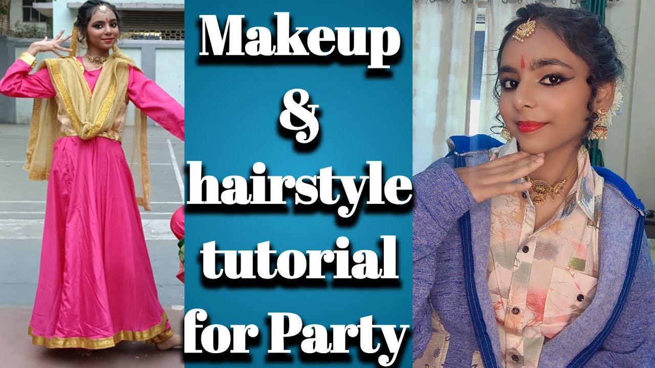 💞Party makeup & hairstyle tutorial 