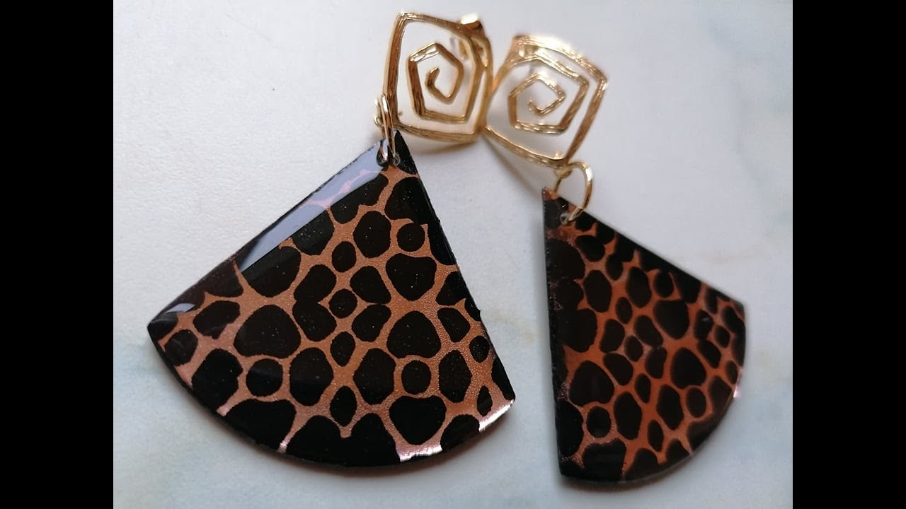 TUTO RESINE EPOXY-Boucles d'oreilles résine et papier. Tutoriel facile.