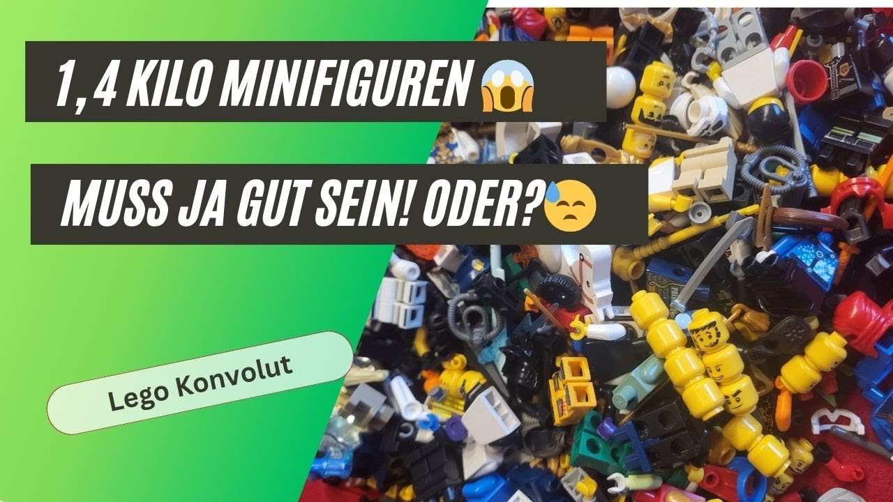 😱 1,4 KILO LEGO MINIFIGUREN KONVOLUT 🧐 Muss ja gut sein!? ODER? 🤯 Lego® Treasure Hunt #20