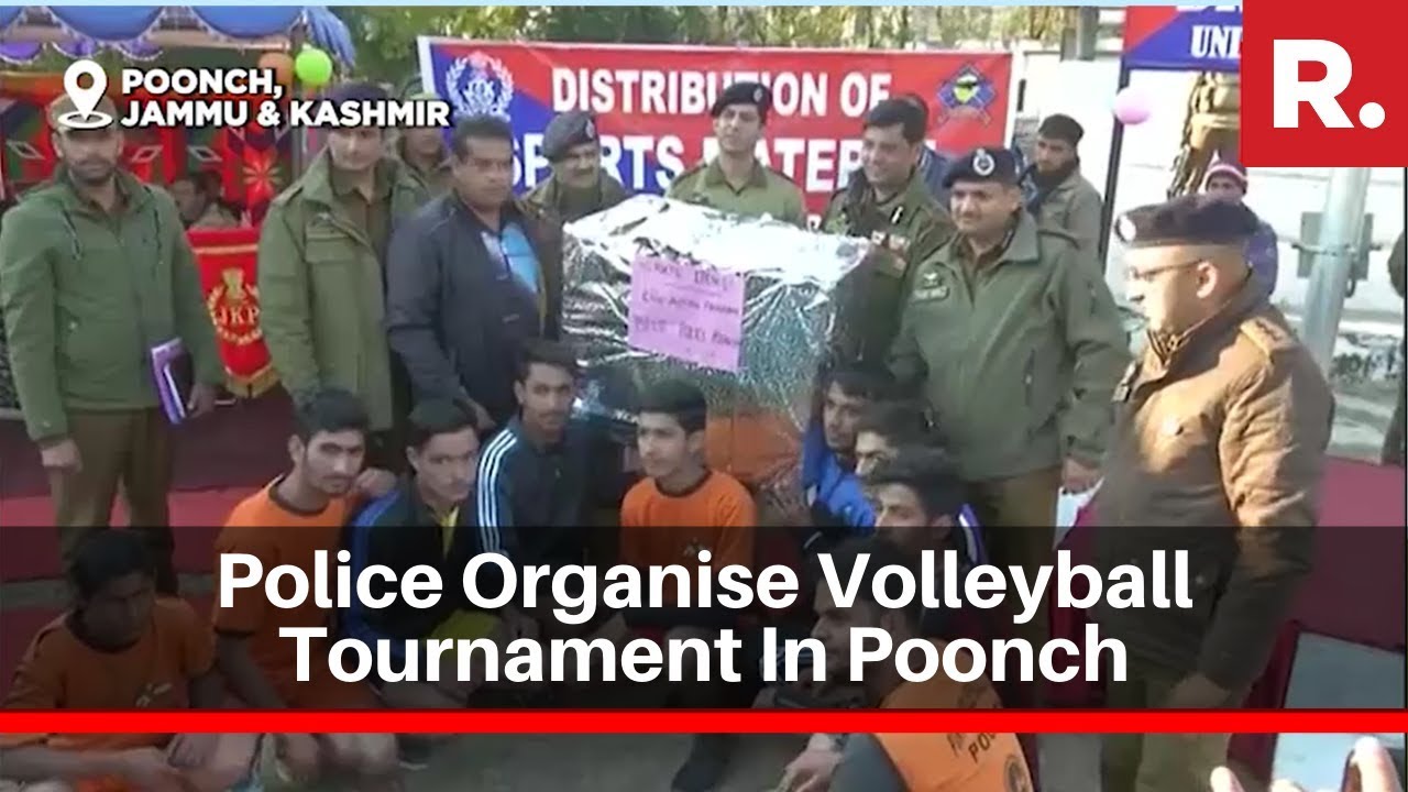 J&K: Police Organise Volleyball Tournament In Poonch, Distribute Free Sports Kits