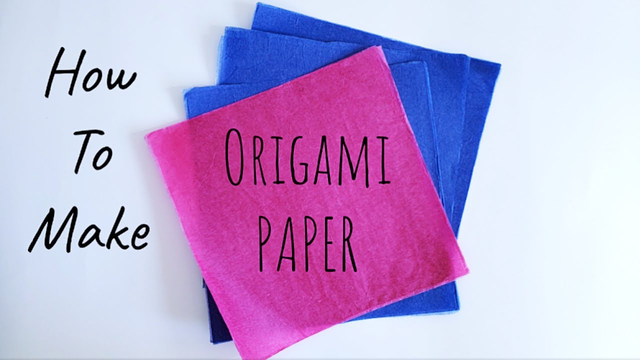 How to make Origami Paper - Double Tissue ✧ LuckyPaper