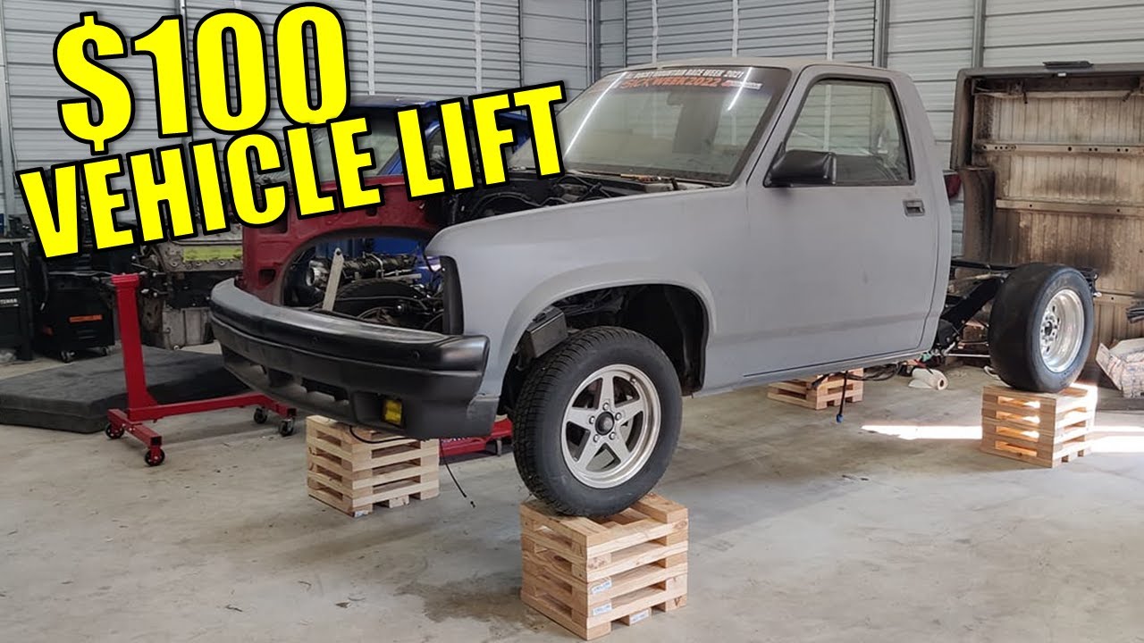 Making DIY Wheel Cribs as a $100 Vehicle Lift Solution!