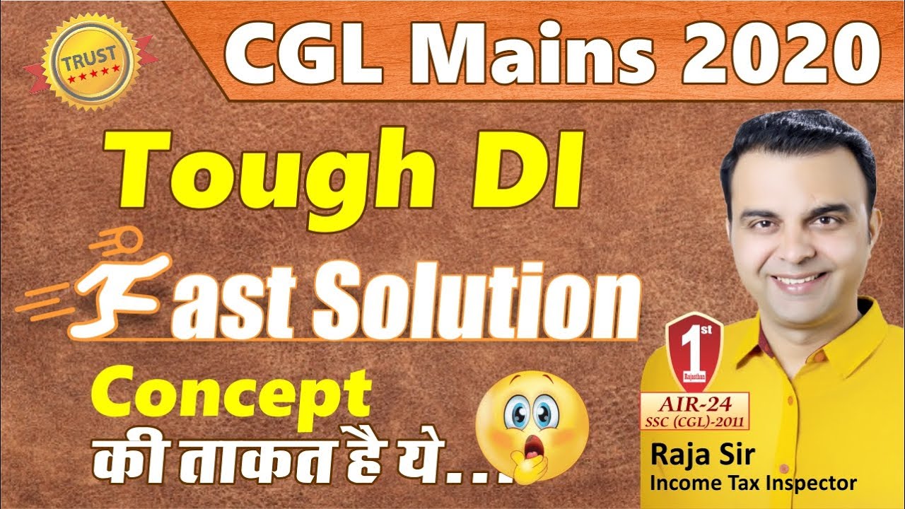 Data Interpretation (DI) by RAJA SIR | MOST IMPORTANT QUESTIONS PYQ SSC, BANK, NTPC CBT 2, Group D