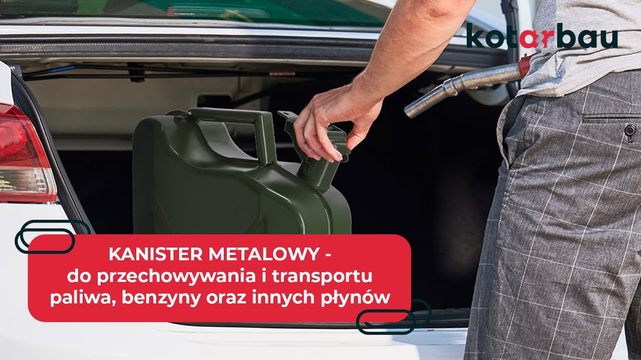 KANISTER METALOWY - idealny do przechowywania i transportu paliwa, benzyny oraz innych płyn&oacute;w