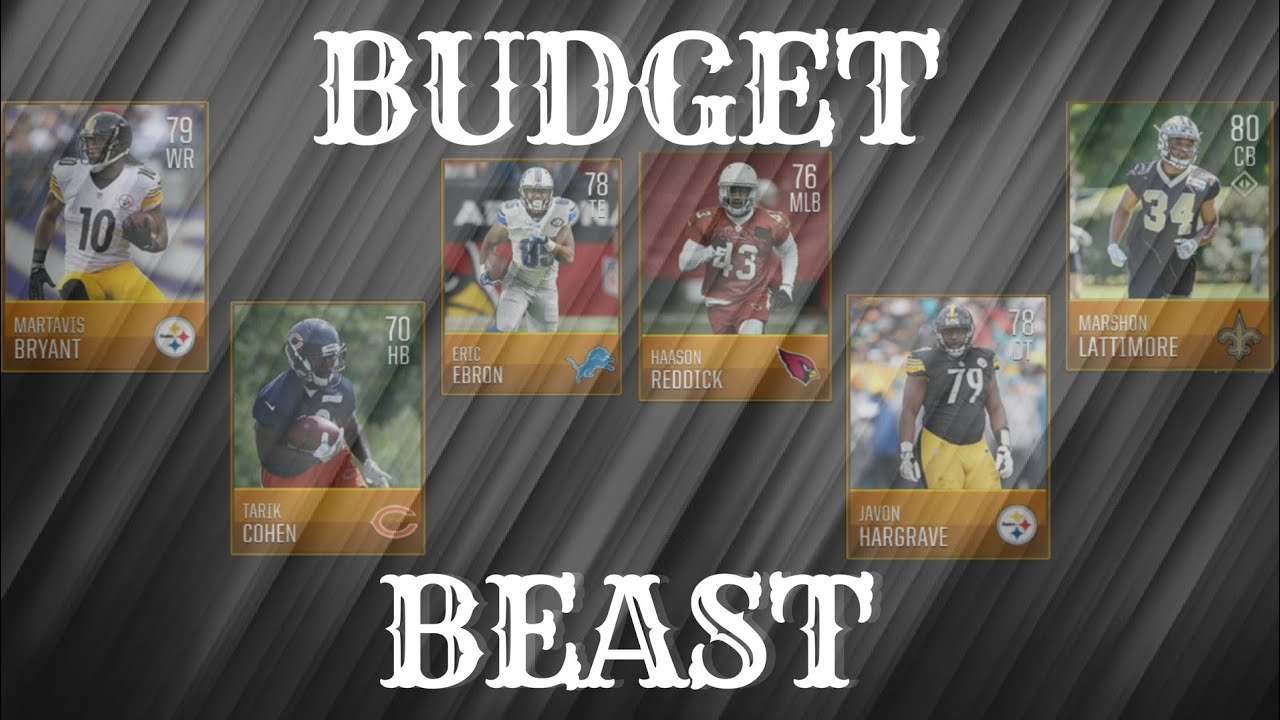 THE BEST BUDGET BEAST PLAYERS IN MADDEN MOBILE 18!! THE BEST PLAYERS IN THE GAME FOR 15K OR LESS