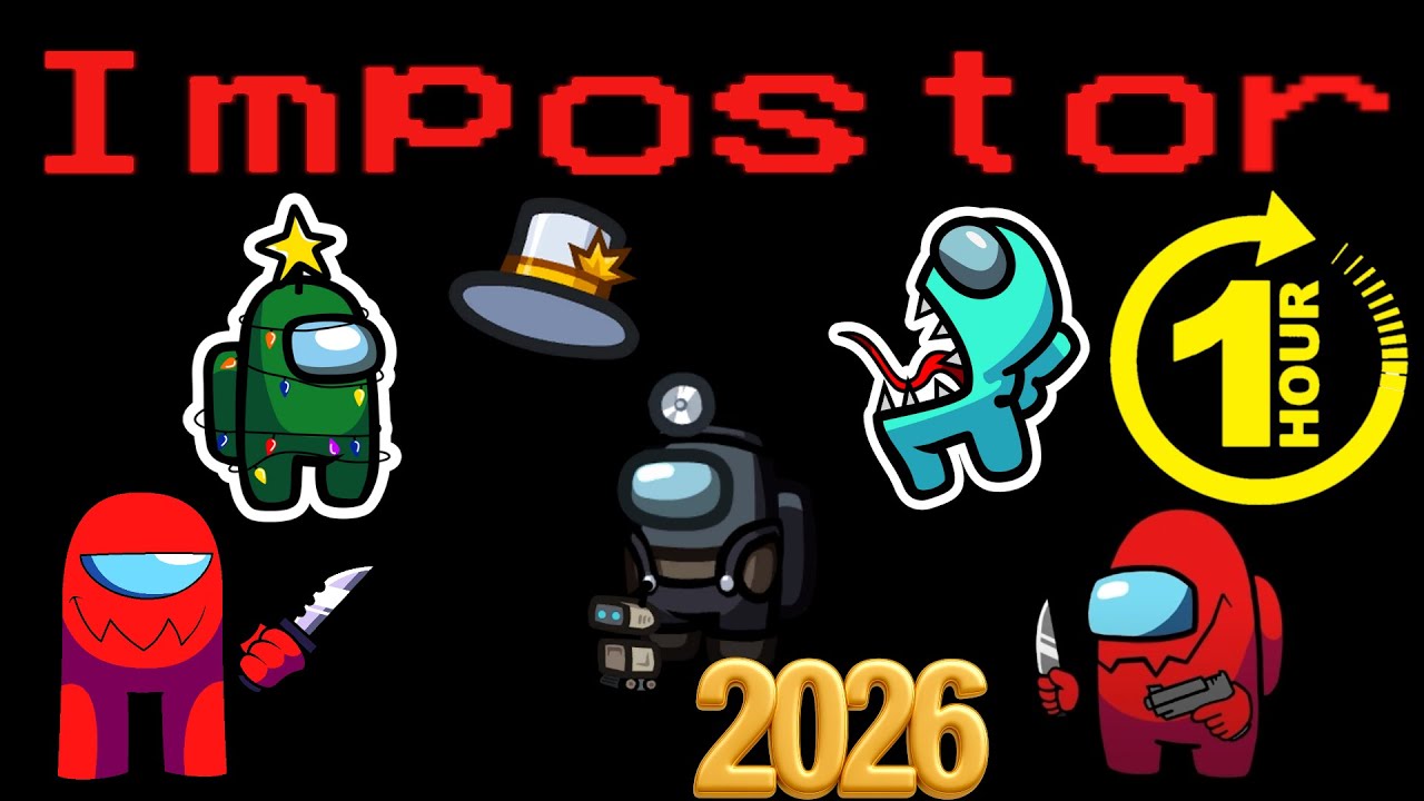 1 Hour of Among Us Impostor Gameplay #34 | NEW YEAR EDITION 2026 | - No Commentary [4K60FPS]