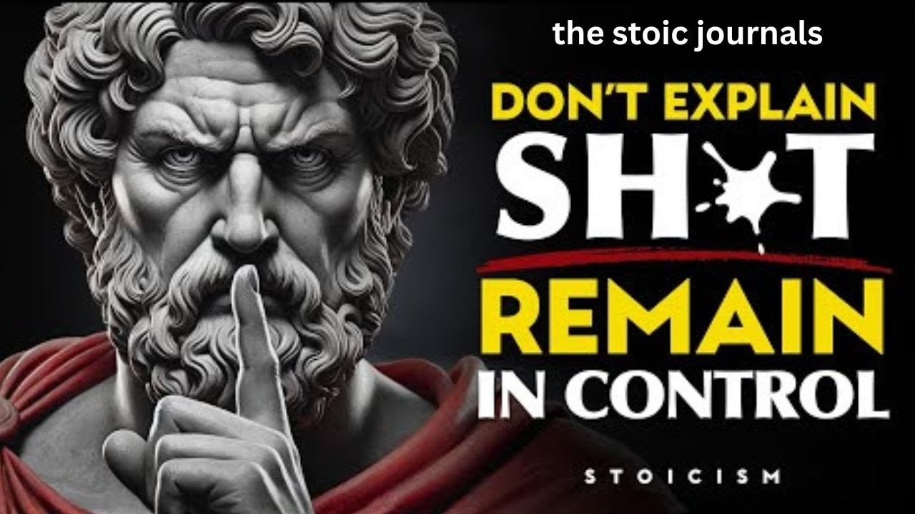 When You Stop Explaining Yourself, Everything Shifts123 | STOICISM,