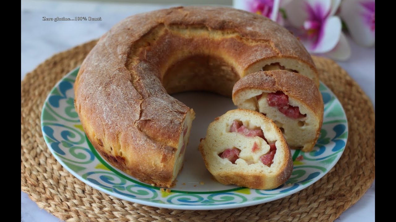 Ciambella di pane ripiena di salumi- Perfetta per Pasqua