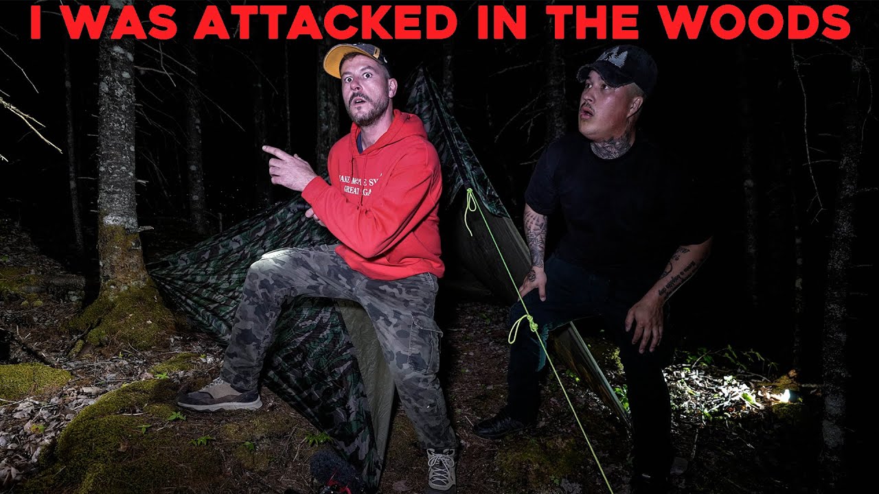 (GONE WRONG) I WAS ATTACKED While Camping in the HAUNTED WOODS | FOUND ABANDONED CABIN