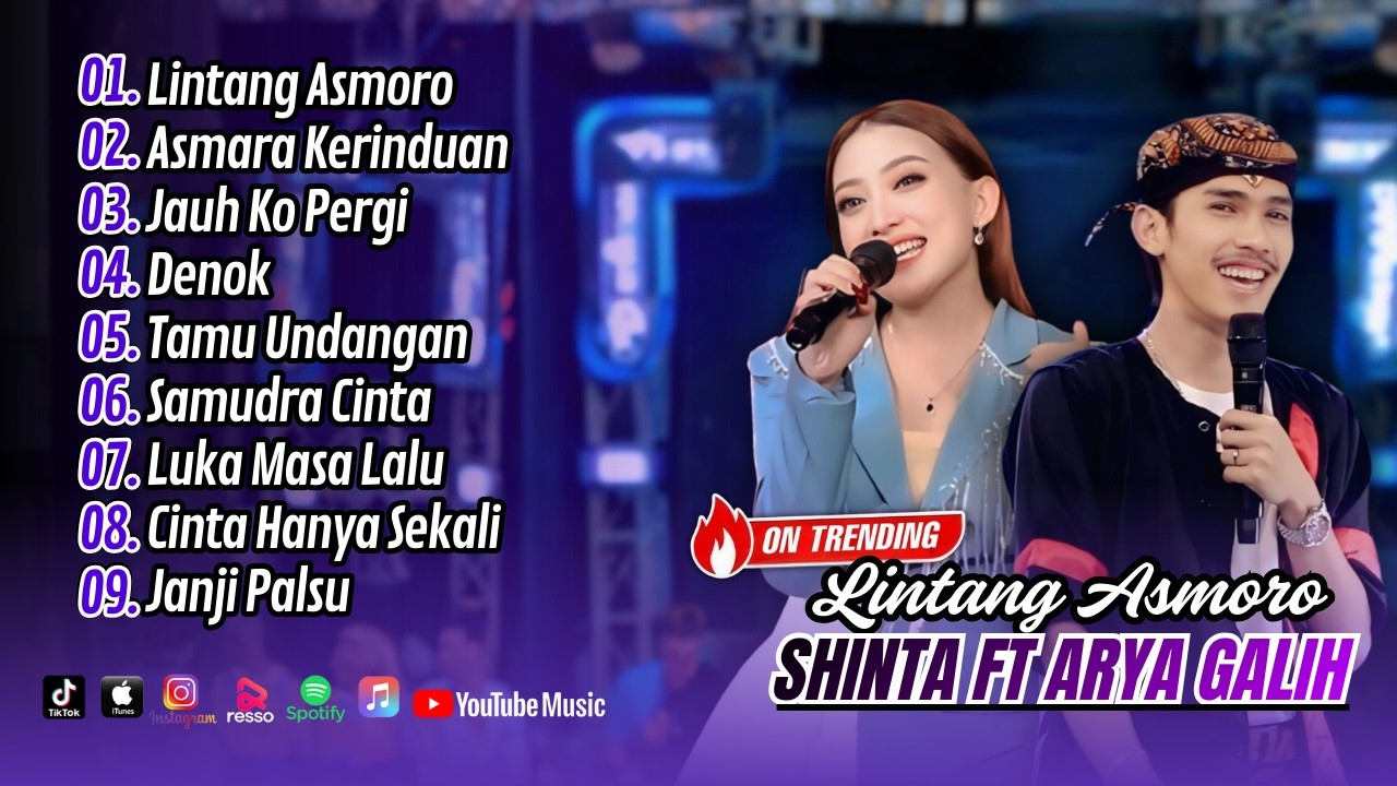 Shinta Arsinta Ft Arya Galih - LINTANG ASMORO - ASMARA KERINDUAN - DENOK || FULL ALBUM DANGDUT KOPLO