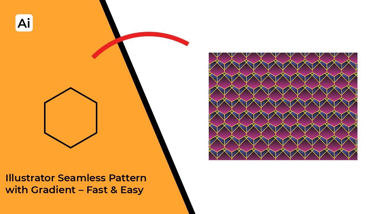 Illustrator Seamless Pattern with Gradient – Fast & Easy