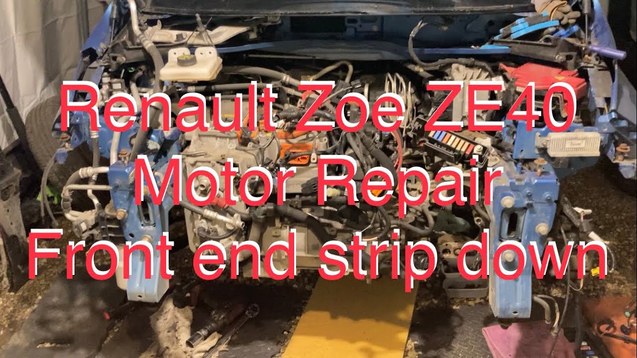 Renault Zoe ZE40 R90 motor repair - front end strip down