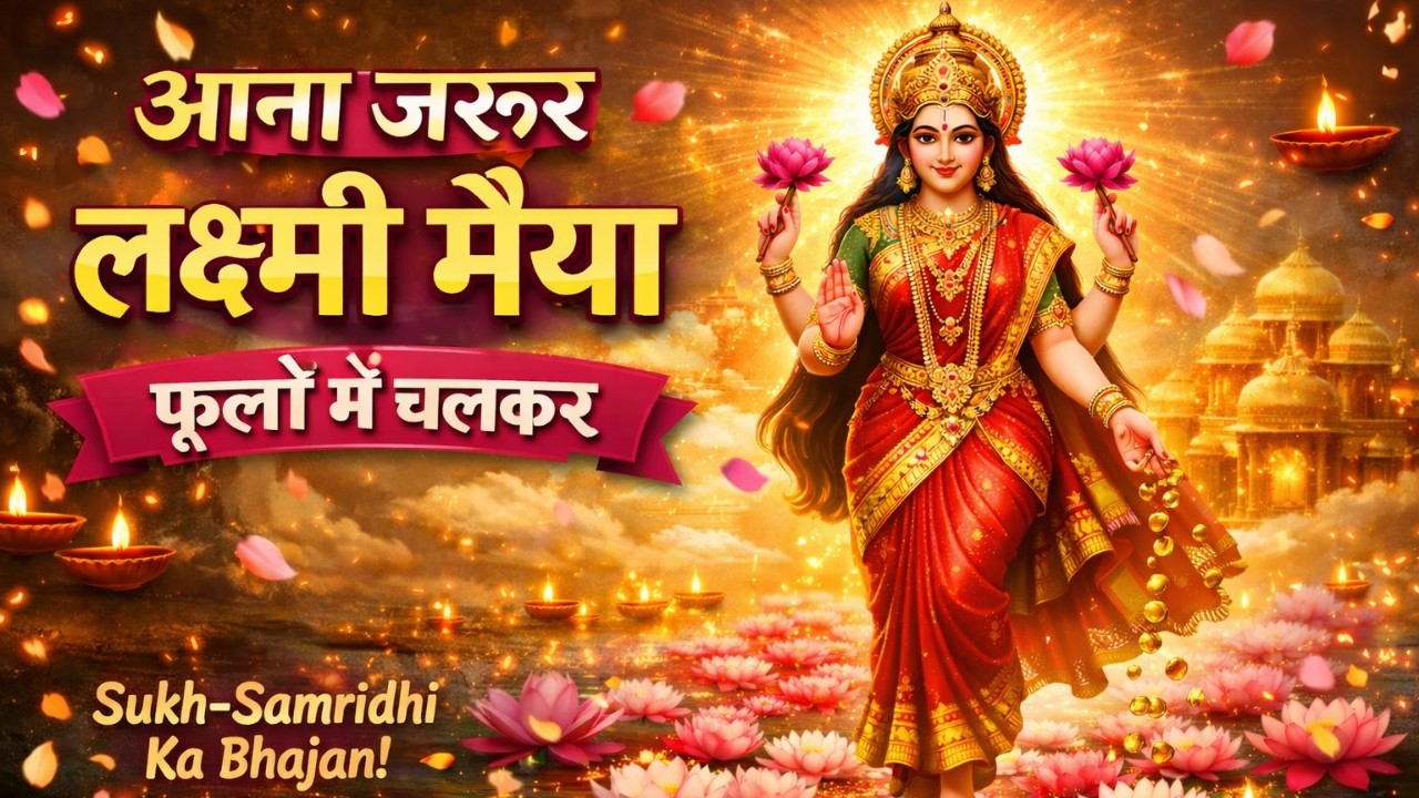 आना जरूर लक्ष्मी मैया फूलों में चलकर 🌸 | Lakshmi Mata Bhajan | Diwali Special Bhakti Song
