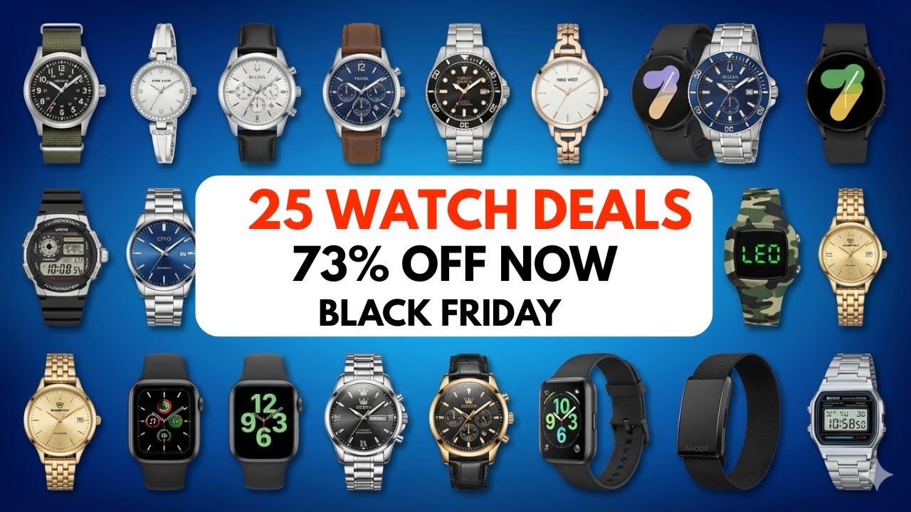 50 INSANE Watch DEALS ON AMAZON Cyber Monday 2025 &mdash; Luxury to Budget Up to 70% OFF!