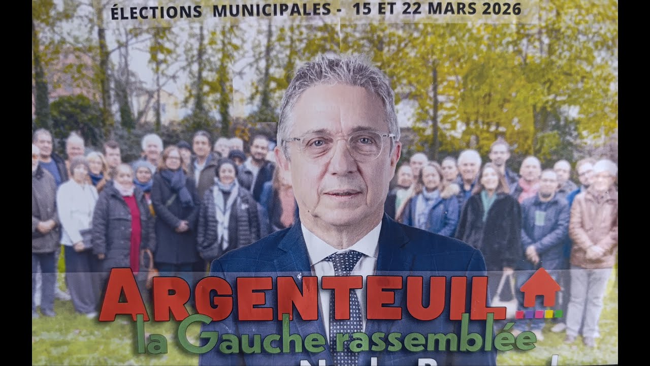 Lancement de la campagneelectorale de Nicolas Bougeard à Argenteuil