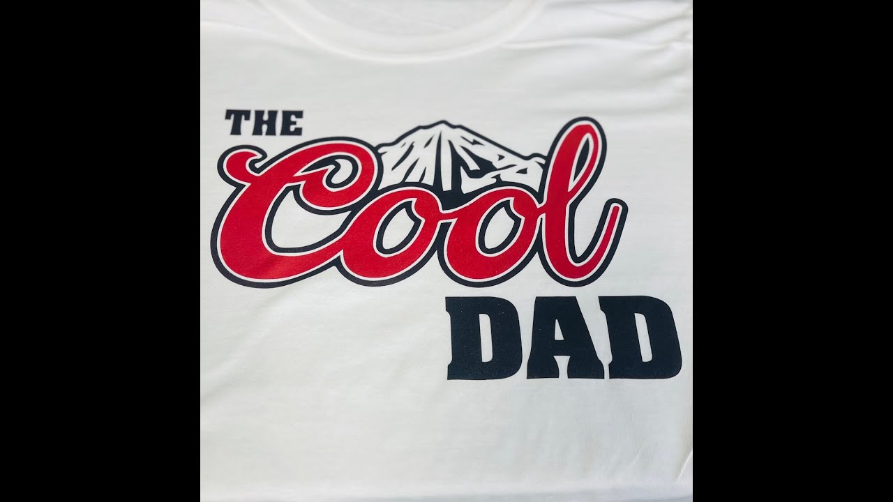 How to use the one-step heat transfer paper to make a Father's Day shirt in a matter of seconds
