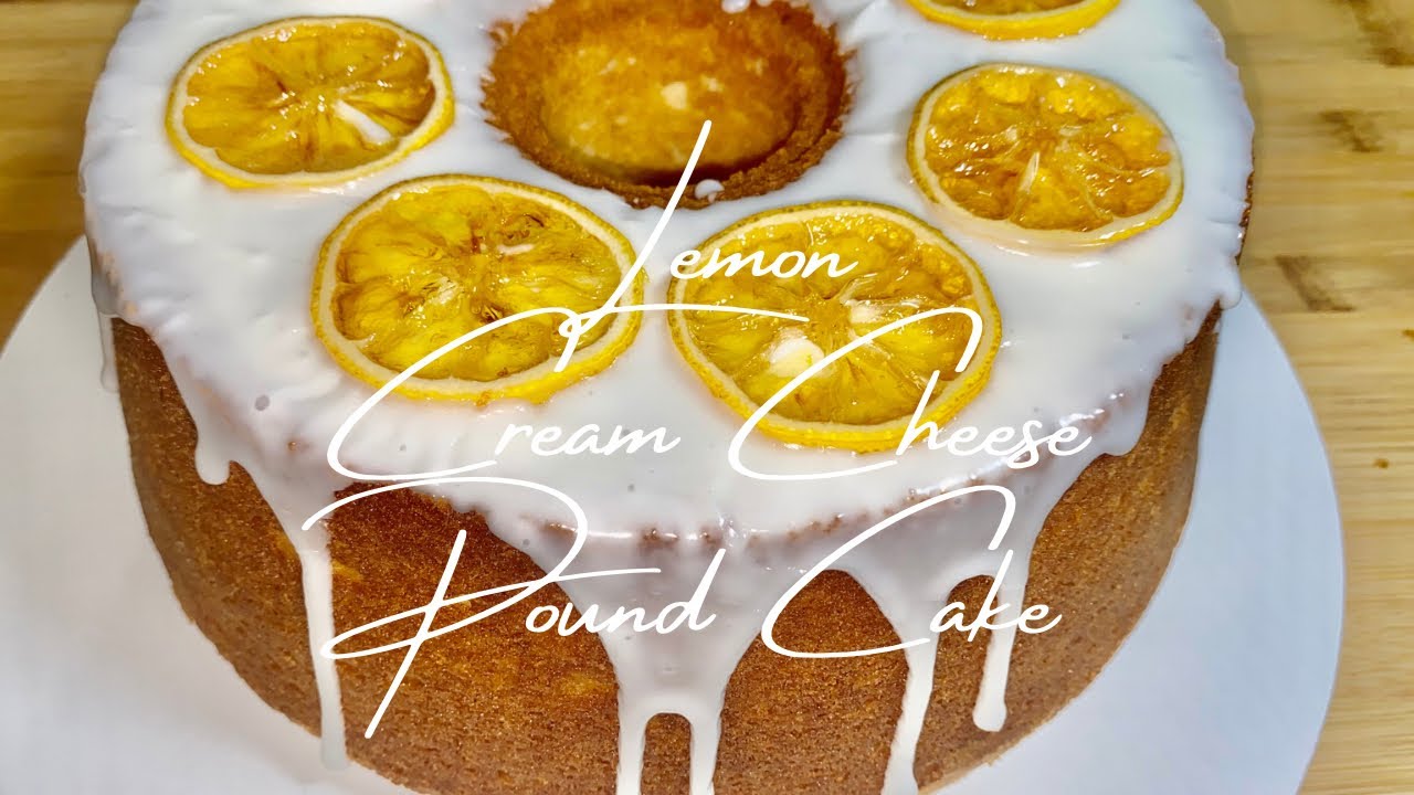 How to Make a Lemon Cream Cheese Pound Cake Topped with Candied Lemons 🍋 | Fridai’s Kitchen
