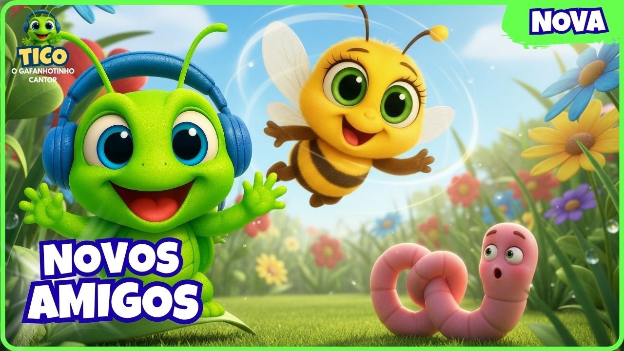 🐛🎶 Tico com Novos Amigos | Aventura Músical Infantil @ticogafanhotinho