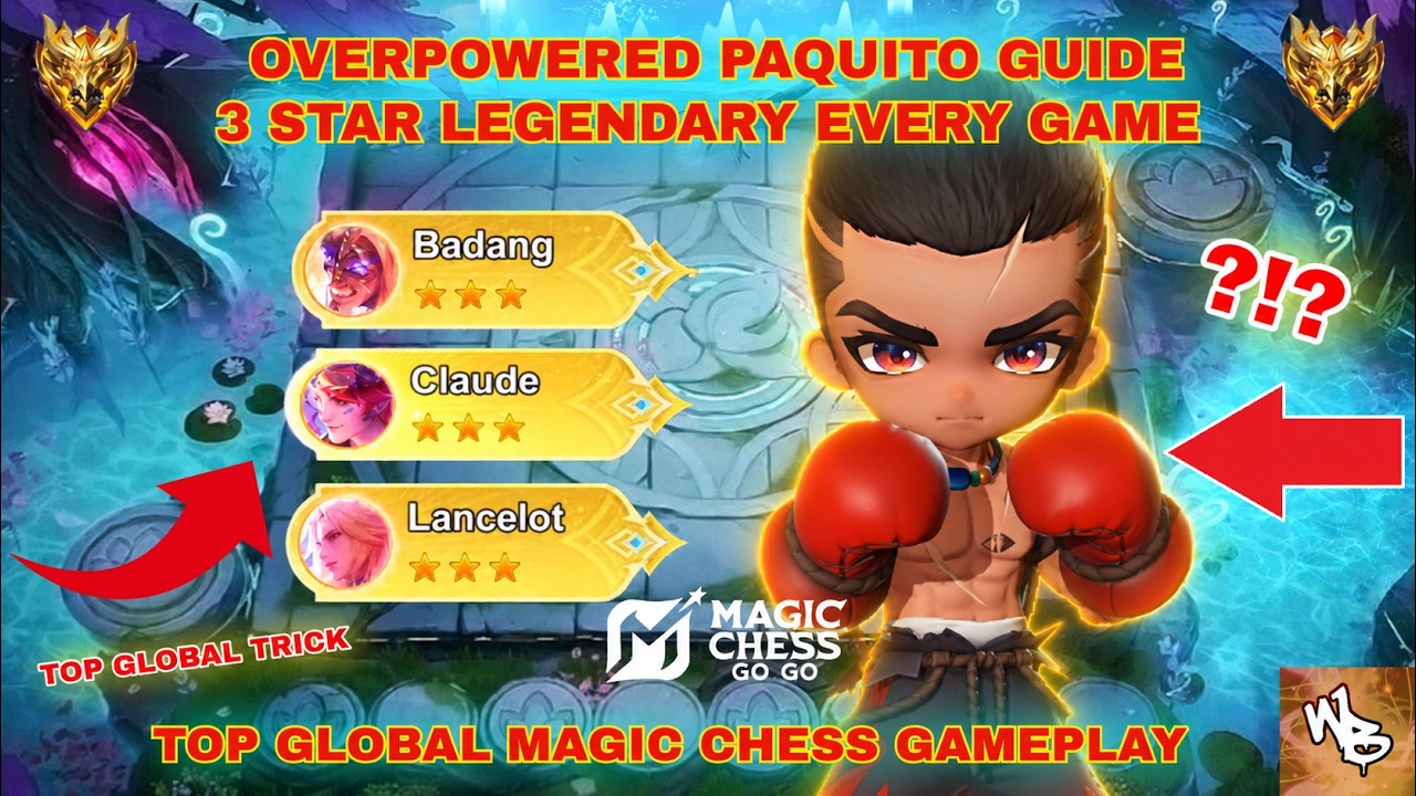 WATCH THIS Before you use Paquito! TOP GLOBAL STRATEGY - BEST SYNERGY COMBO - MAGIC CHESS GO GO