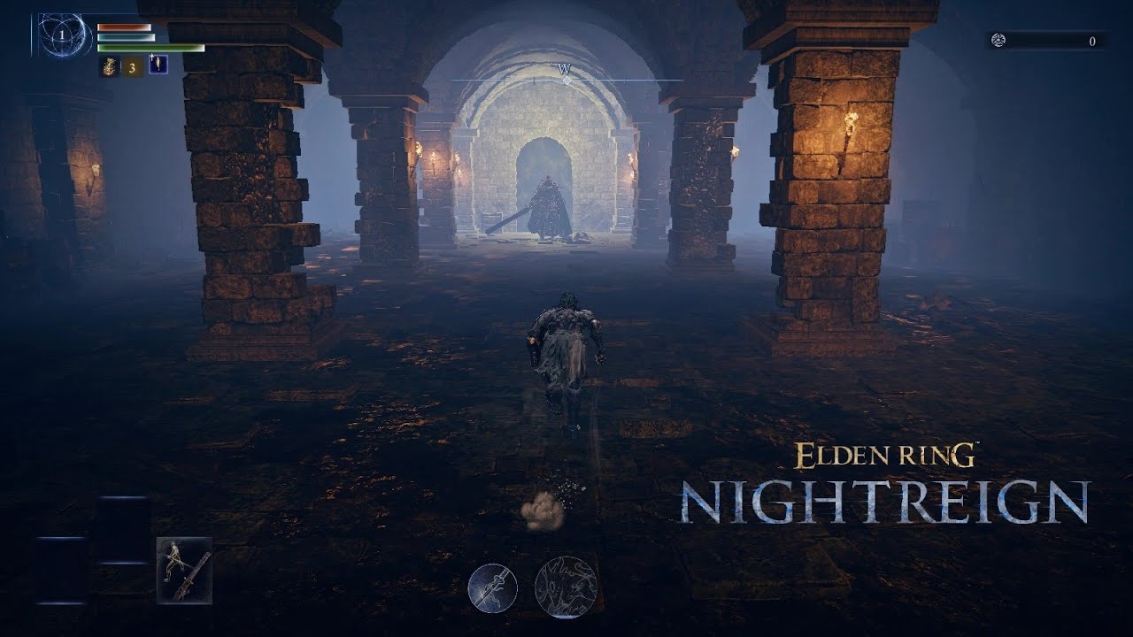 Level 1 Executor VS Bell Bearing Hunter (sewer) - Elden Ring Nightrein