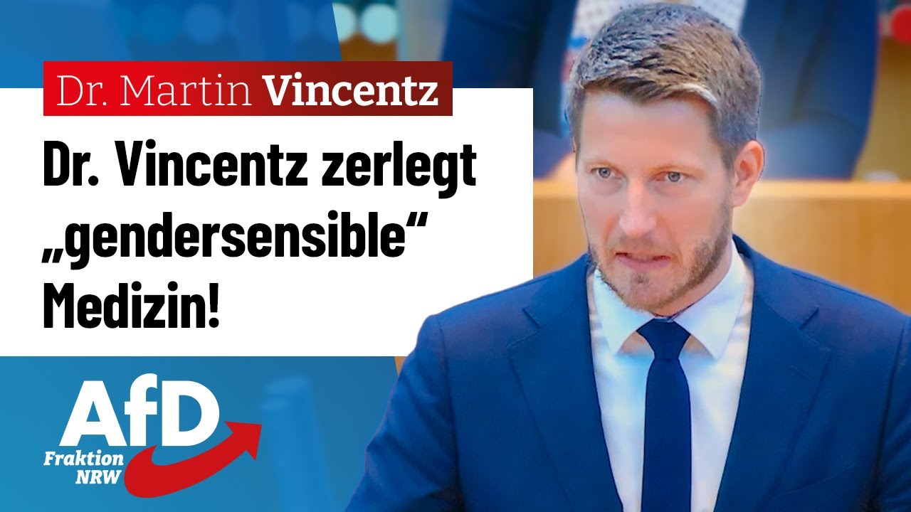 Dr. Vincentz zerlegt &bdquo;gendersensible&ldquo; Medizin! &ndash; Dr. Martin Vincentz (AfD)