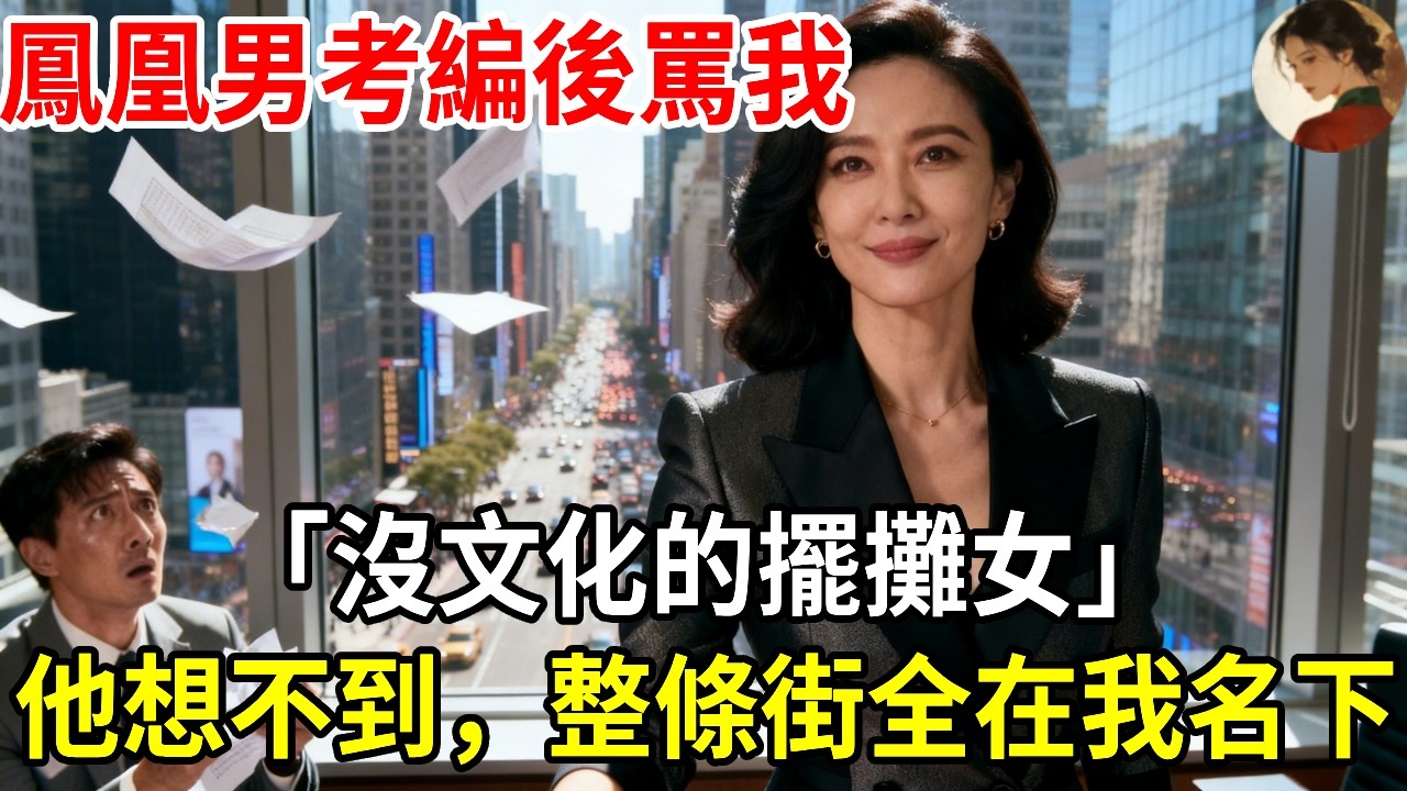 鳳凰男考編後罵我 “沒文化的擺攤女” 逼我凈身出戶，他做夢也想不到，整條商業街全在我名下#玖玖講故事#現代愛情#女性主角#為人處世#生活經驗#故事#小說#情感#婚姻#人生哲理