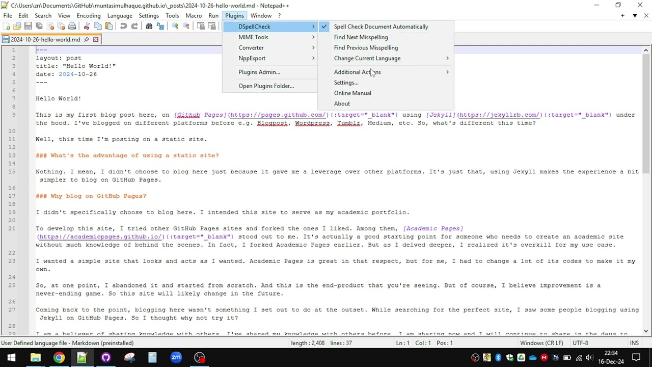 How to Enable Spell Check in Notepad++