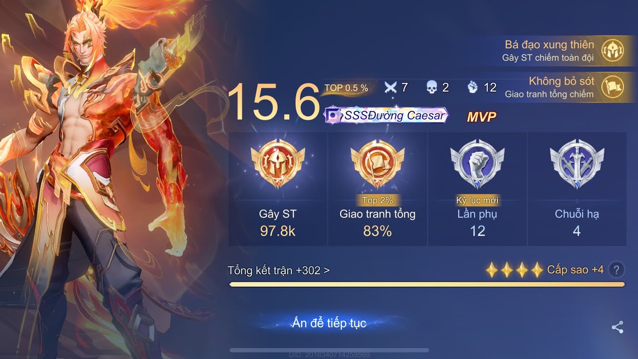 Lấy 4* rank chiến tướng bằng omen giao tranh quá khỏe - liên quân mobile