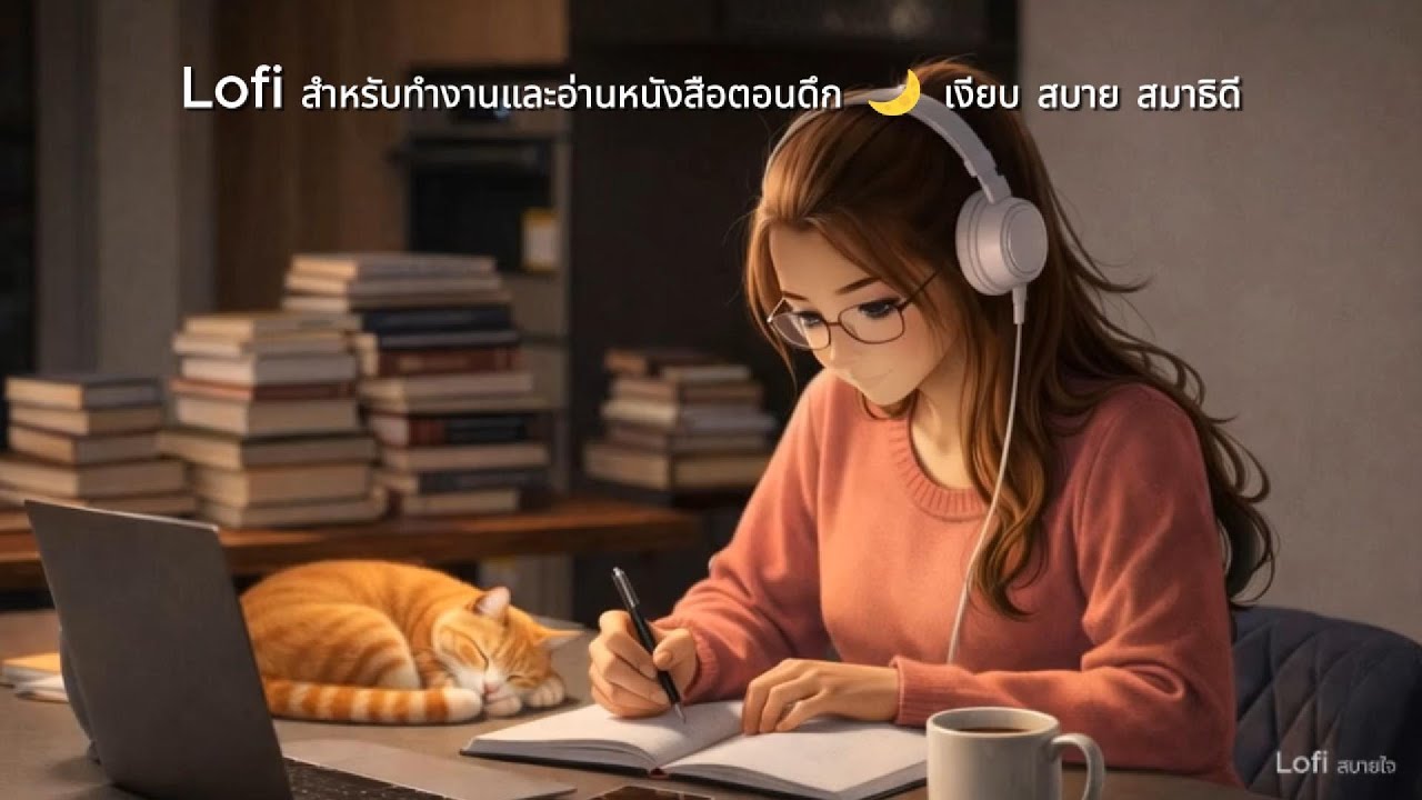 Lofi สำหรับทำงานและอ่านหนังสือตอนดึก 🌙 เงียบ สบาย สมาธิดี