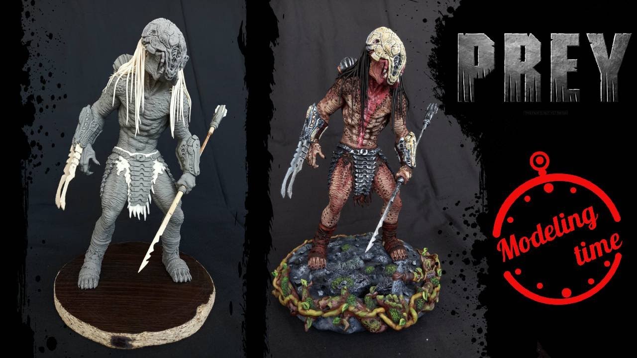 Хищник.Лепка персонажа.PREY.Predator.