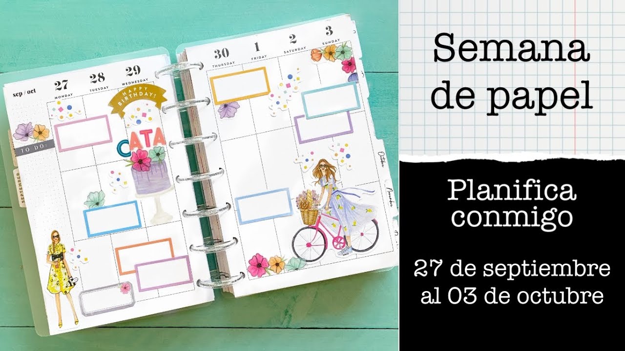 Planifica conmigo: Semana del 27 de septiembre al 03 de octubre
